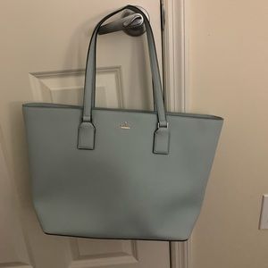 Kate space light blue tote FIRM pricing